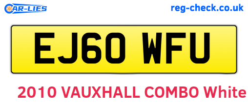 EJ60WFU are the vehicle registration plates.