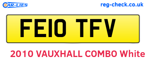 FE10TFV are the vehicle registration plates.