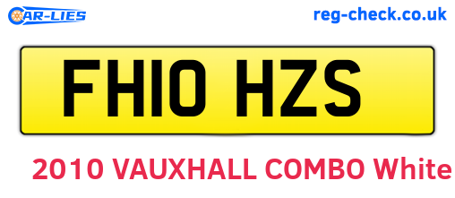 FH10HZS are the vehicle registration plates.