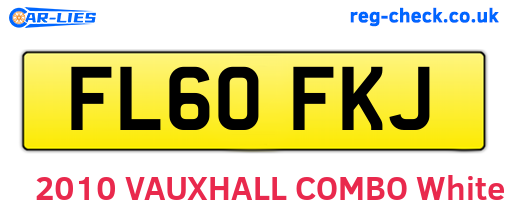 FL60FKJ are the vehicle registration plates.