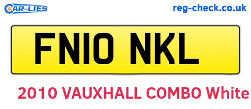FN10NKL are the vehicle registration plates.