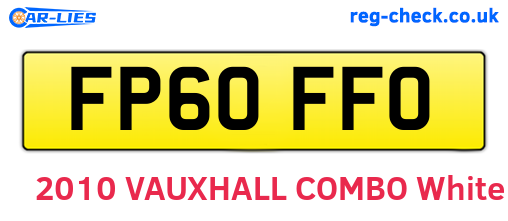 FP60FFO are the vehicle registration plates.