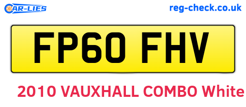 FP60FHV are the vehicle registration plates.