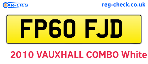 FP60FJD are the vehicle registration plates.