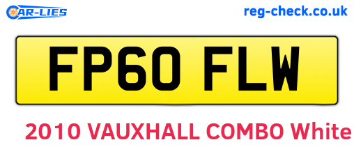 FP60FLW are the vehicle registration plates.