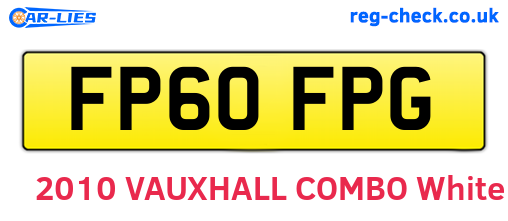FP60FPG are the vehicle registration plates.