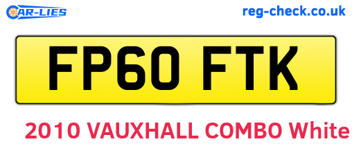 FP60FTK are the vehicle registration plates.