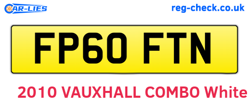 FP60FTN are the vehicle registration plates.