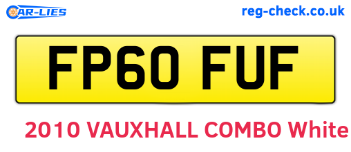 FP60FUF are the vehicle registration plates.