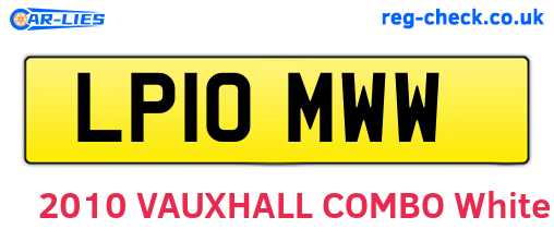 LP10MWW are the vehicle registration plates.
