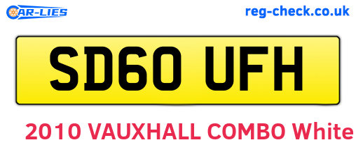 SD60UFH are the vehicle registration plates.
