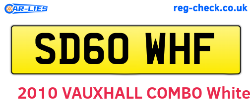 SD60WHF are the vehicle registration plates.
