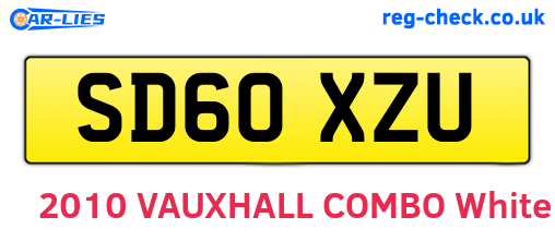 SD60XZU are the vehicle registration plates.