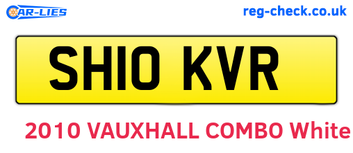 SH10KVR are the vehicle registration plates.