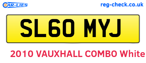 SL60MYJ are the vehicle registration plates.