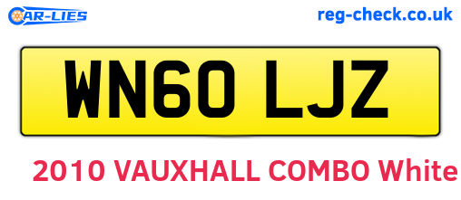 WN60LJZ are the vehicle registration plates.