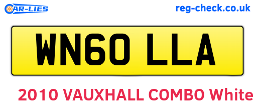 WN60LLA are the vehicle registration plates.