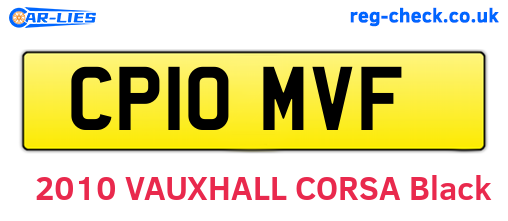 CP10MVF are the vehicle registration plates.