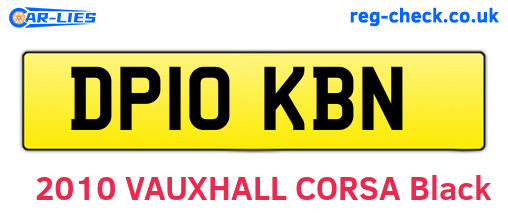 DP10KBN are the vehicle registration plates.