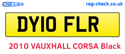 DY10FLR are the vehicle registration plates.