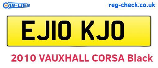 EJ10KJO are the vehicle registration plates.