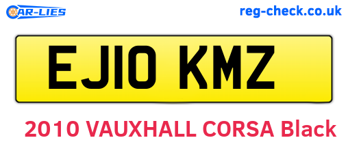 EJ10KMZ are the vehicle registration plates.