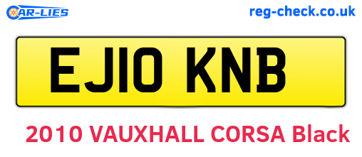 EJ10KNB are the vehicle registration plates.