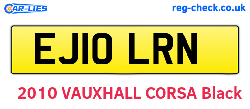 EJ10LRN are the vehicle registration plates.