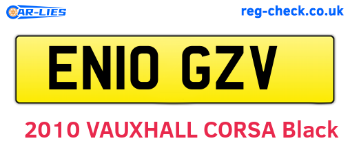 EN10GZV are the vehicle registration plates.