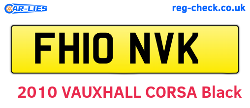 FH10NVK are the vehicle registration plates.