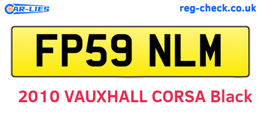 FP59NLM are the vehicle registration plates.