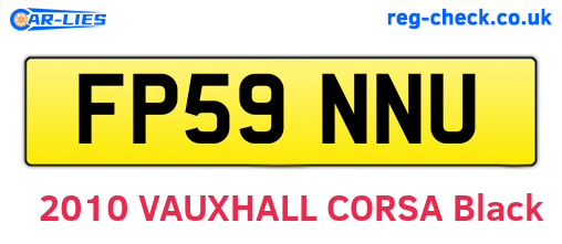FP59NNU are the vehicle registration plates.