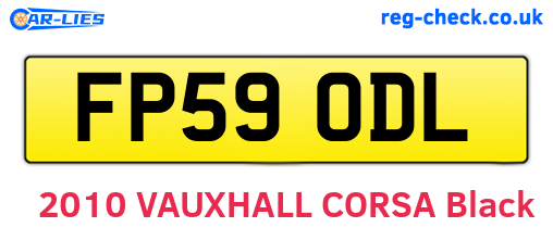 FP59ODL are the vehicle registration plates.
