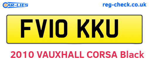 FV10KKU are the vehicle registration plates.