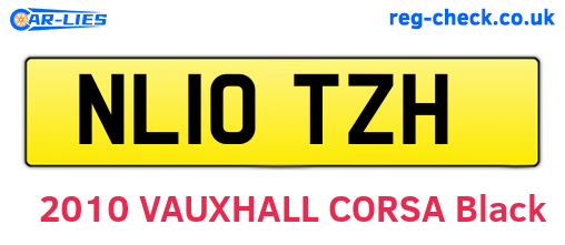 NL10TZH are the vehicle registration plates.