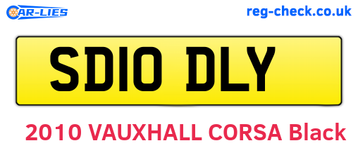SD10DLY are the vehicle registration plates.
