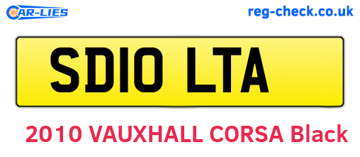 SD10LTA are the vehicle registration plates.