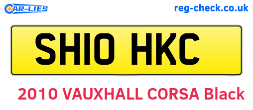 SH10HKC are the vehicle registration plates.