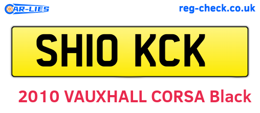 SH10KCK are the vehicle registration plates.