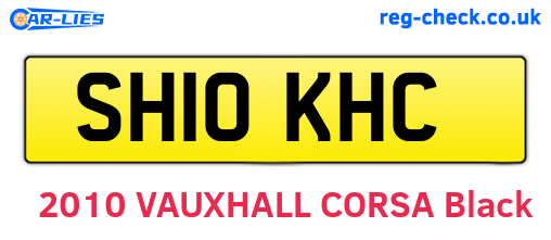 SH10KHC are the vehicle registration plates.
