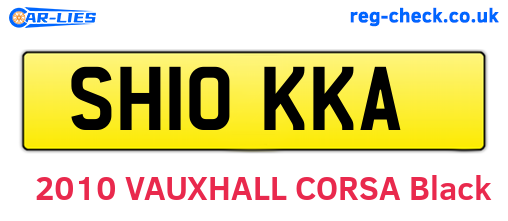SH10KKA are the vehicle registration plates.