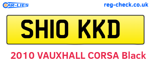 SH10KKD are the vehicle registration plates.