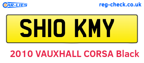 SH10KMY are the vehicle registration plates.