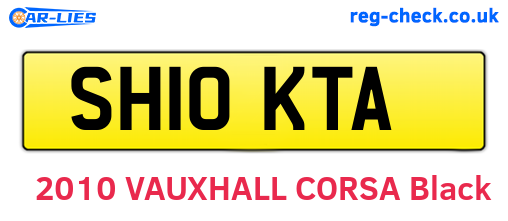 SH10KTA are the vehicle registration plates.