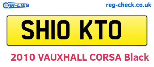 SH10KTO are the vehicle registration plates.