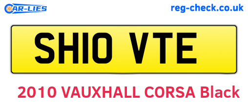 SH10VTE are the vehicle registration plates.
