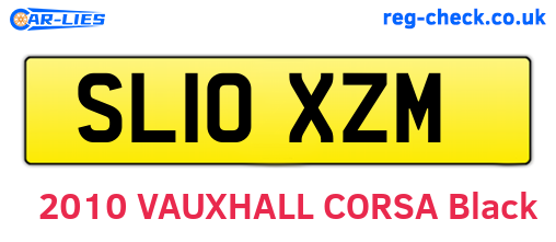 SL10XZM are the vehicle registration plates.
