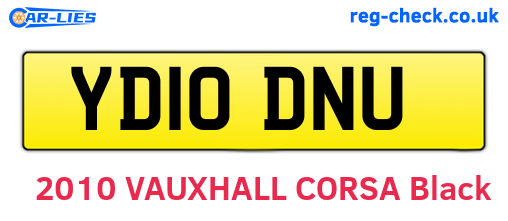YD10DNU are the vehicle registration plates.