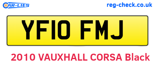 YF10FMJ are the vehicle registration plates.