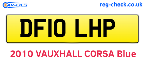 DF10LHP are the vehicle registration plates.